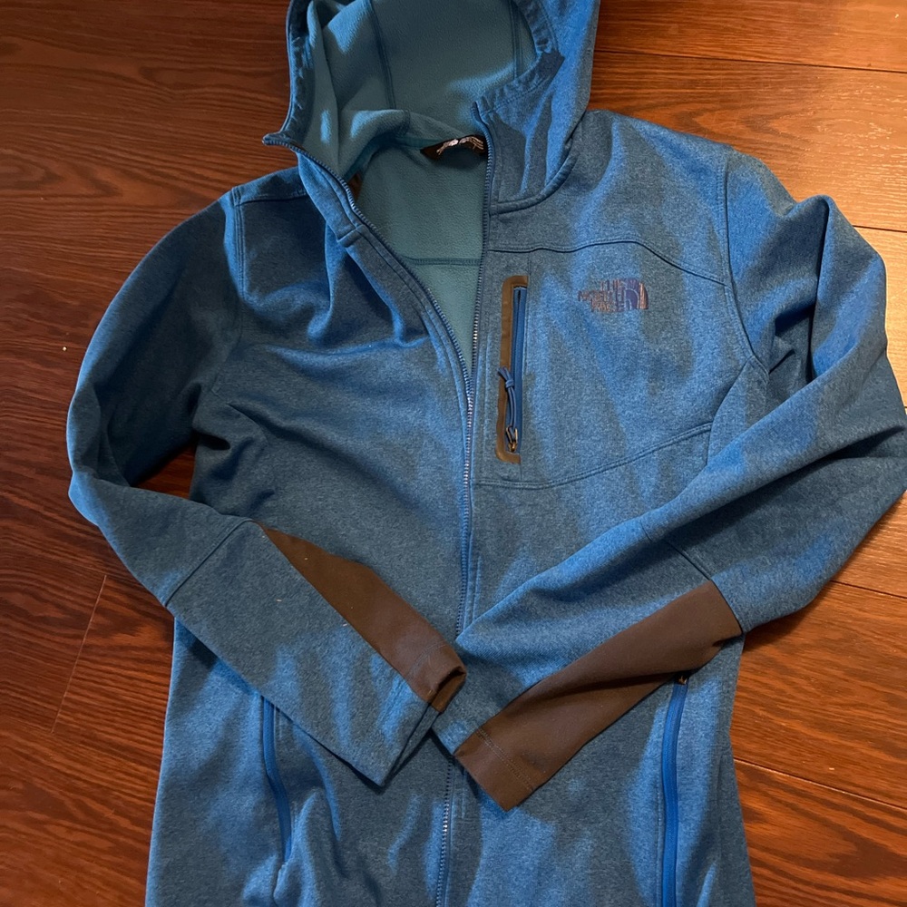 Mens the north face Blue Hooded Jacket